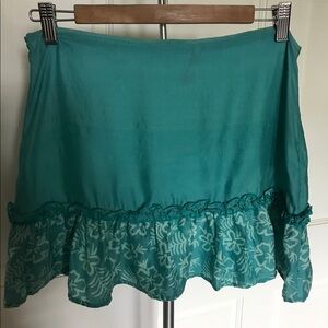 AMBRE BABZOE 100% silk skirt size S